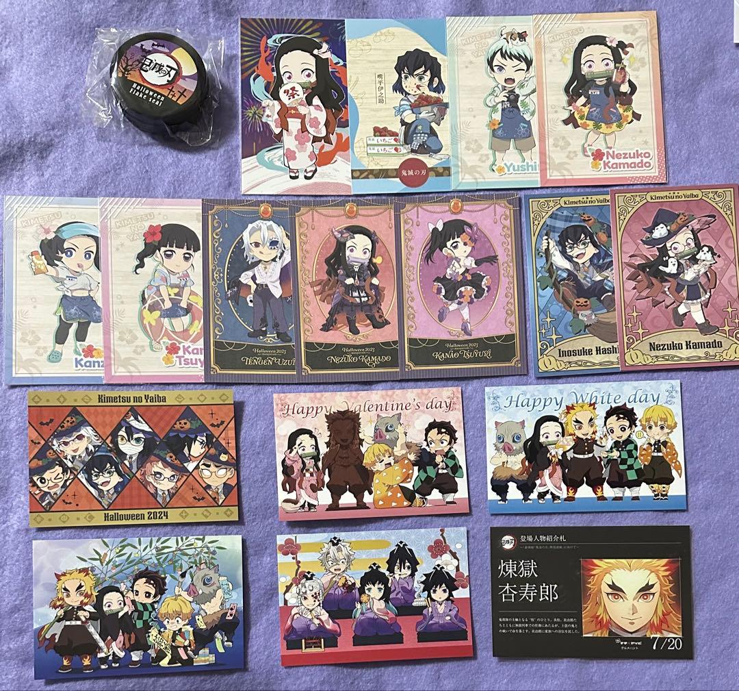 鬼滅の刃 アクリルスタンド 缶バッジ ブロマイド ポストカード まとめ売り