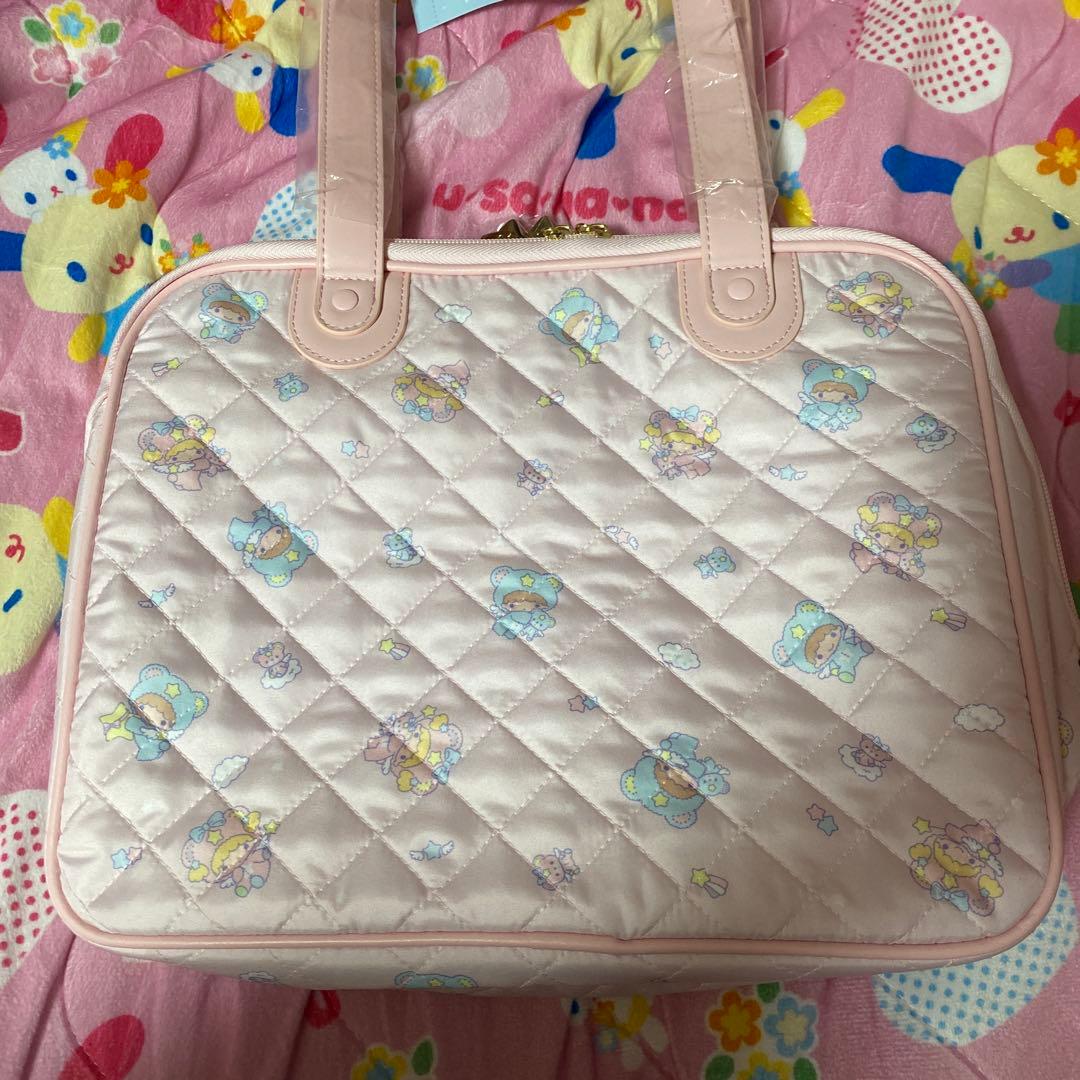 リトルツインスターズ 50周年 キルティングボストン キキララ ピンク