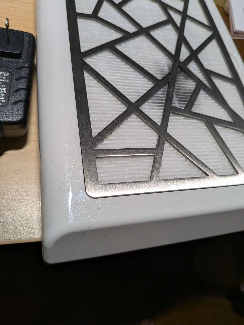 【プロ用】ネイルダストコレクター 集塵機 ファン付き ホワイト