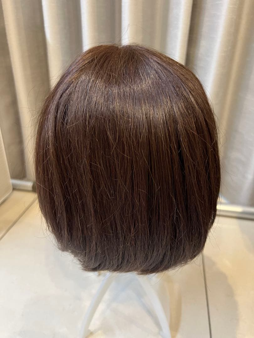 天使のマニッシュショート人毛ミックスウィッグ