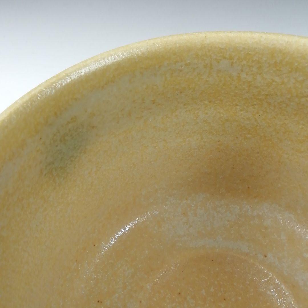 T94 茶碗 『黄瀬戸 茶碗』『小川勝弘』 共箱 抹茶碗 茶道具