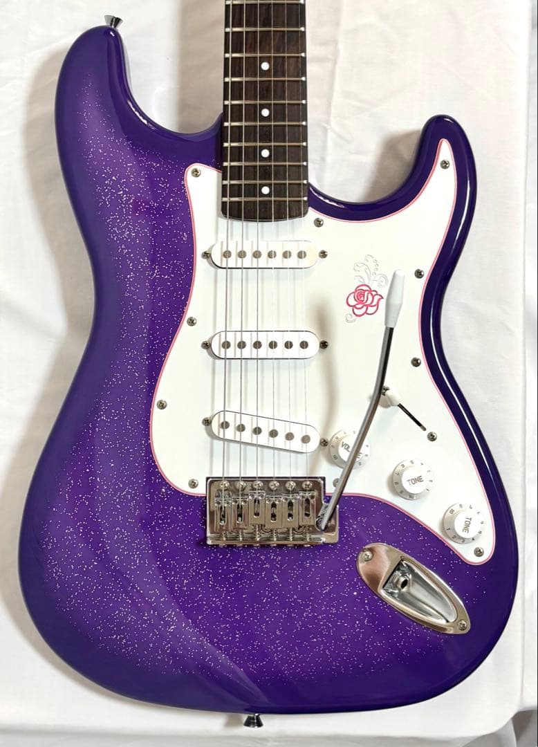 【新品弦張替済】Gypsy Rose ストラトキャスター パープル
