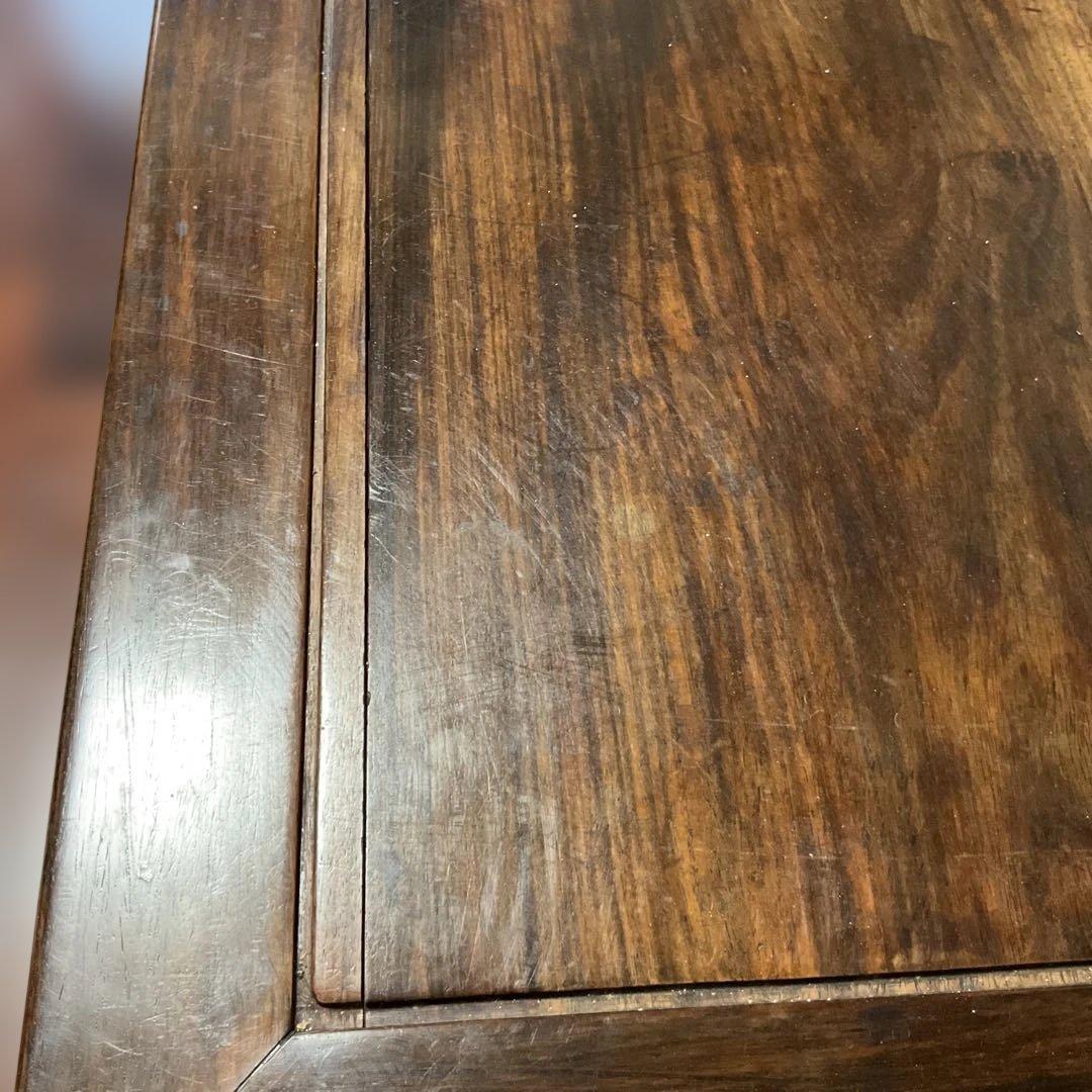 唐木製、シンプル座卓、紫檀、アンティーク - メルカリ