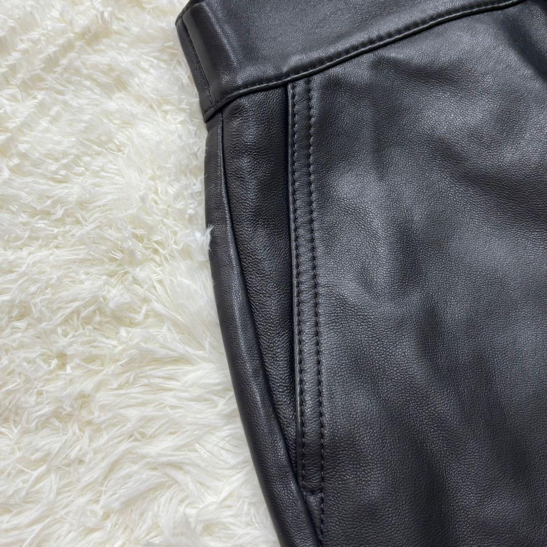 【新品未使用】羊革 本革 COACH コーチ レザースカート