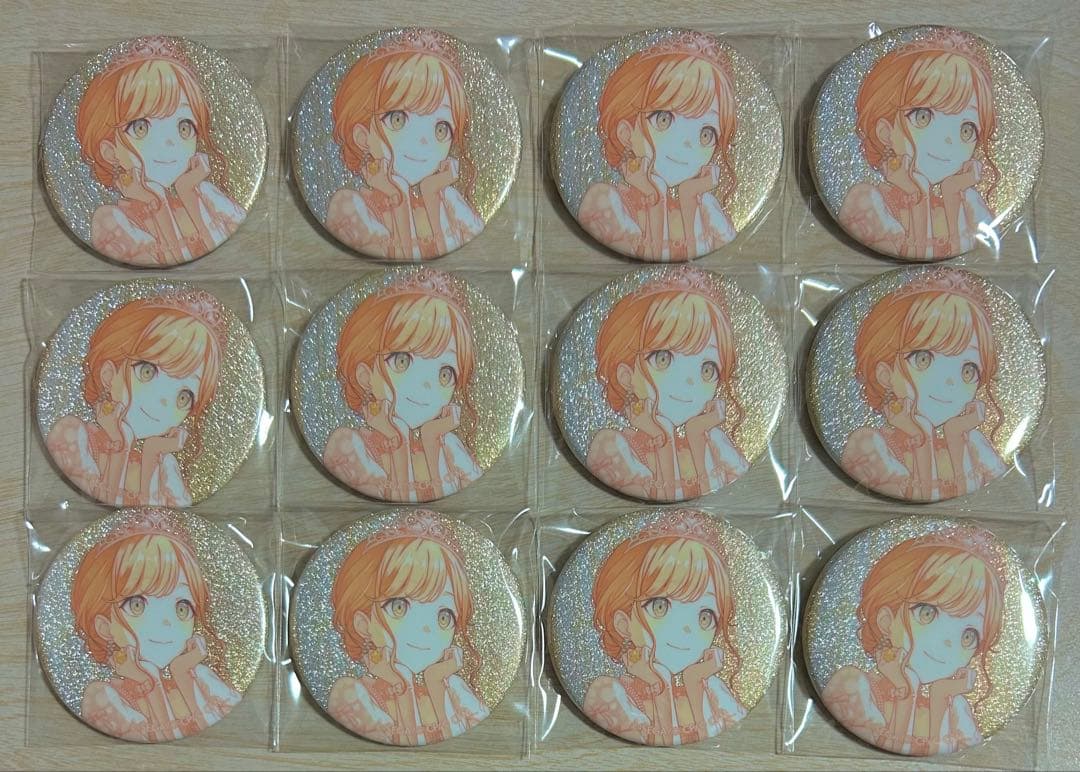 花里みのり グリッター缶バッジ 44b