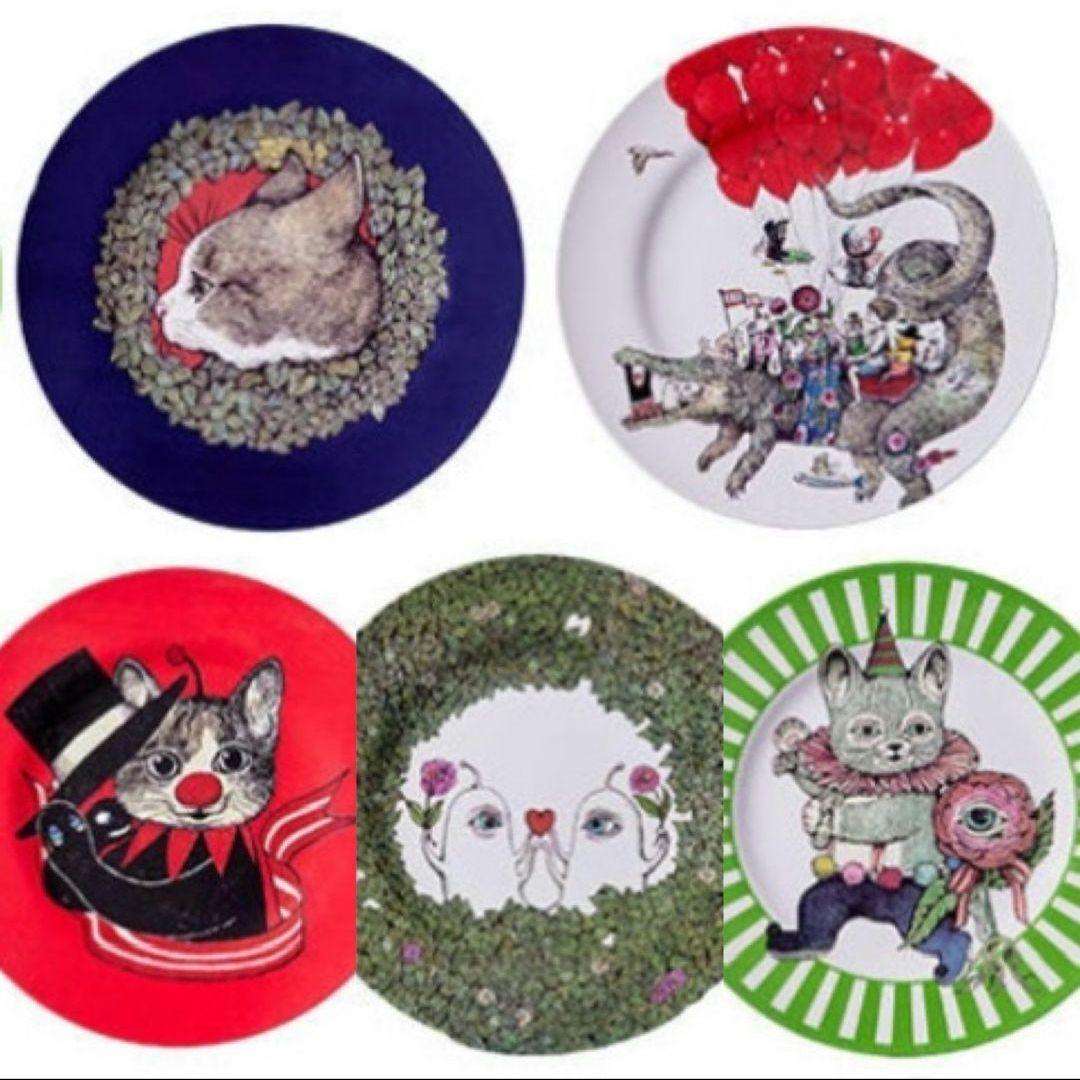 ヒグチユウコ CIRCUS展 プレート コンプリートセット ヒグチユウコ CIRCUS展 プレート コンプリートセット