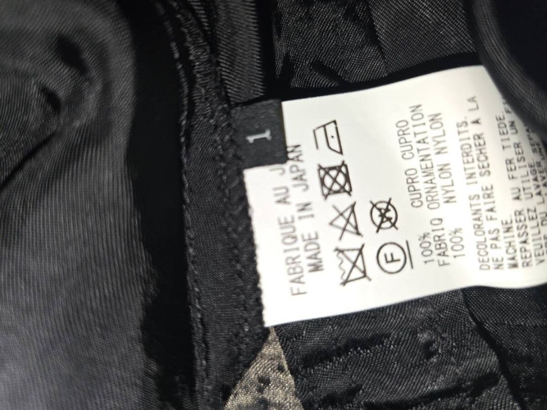 Y'sワイズ 21AWサルエルパンツ水玉模様黒サイズ1