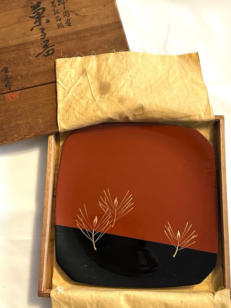 骨董品【伝統工芸品】輪島塗 菓子器 骨董品【伝統工芸品】輪島塗 菓子器