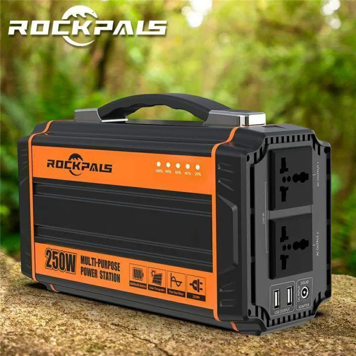 Rockpalsポータブル電源 正弦波 大容量64800mAh250W小型発電機 - メルカリ