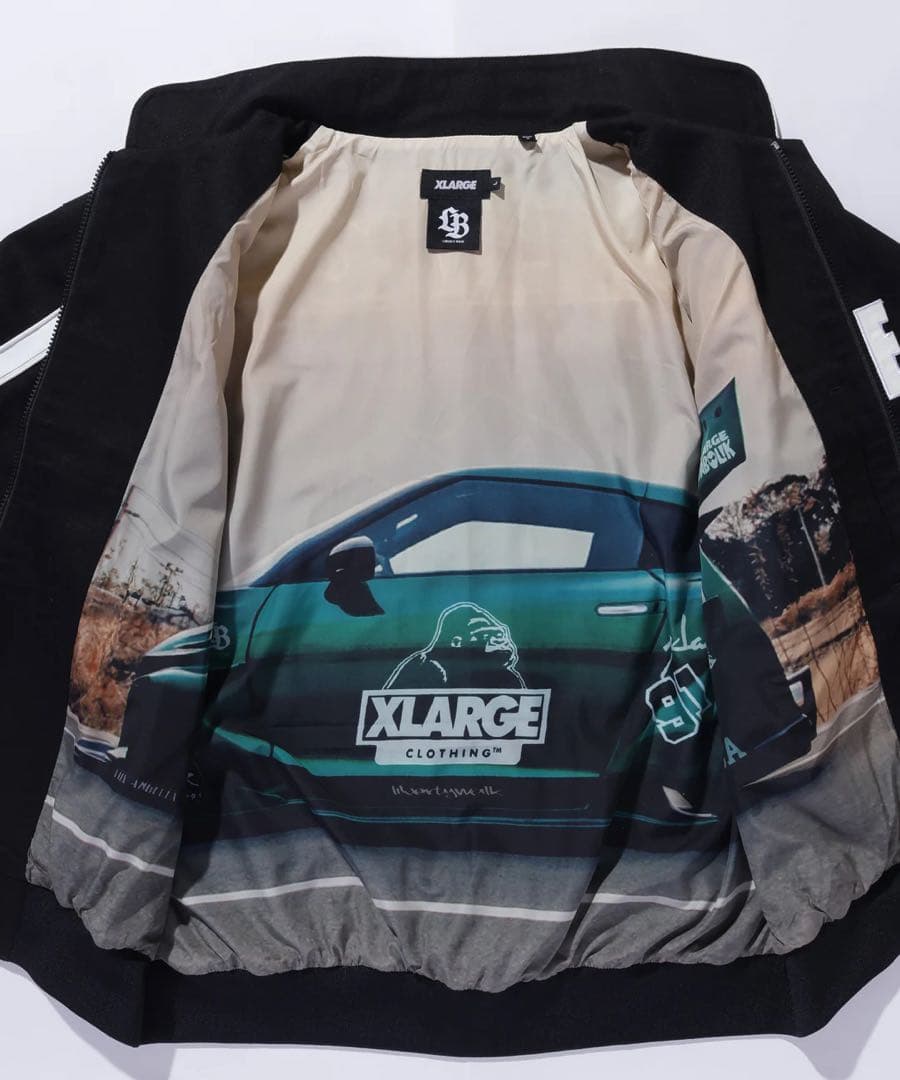 LIBERTY WALK×XLARGE レーシングジャケット ブラック