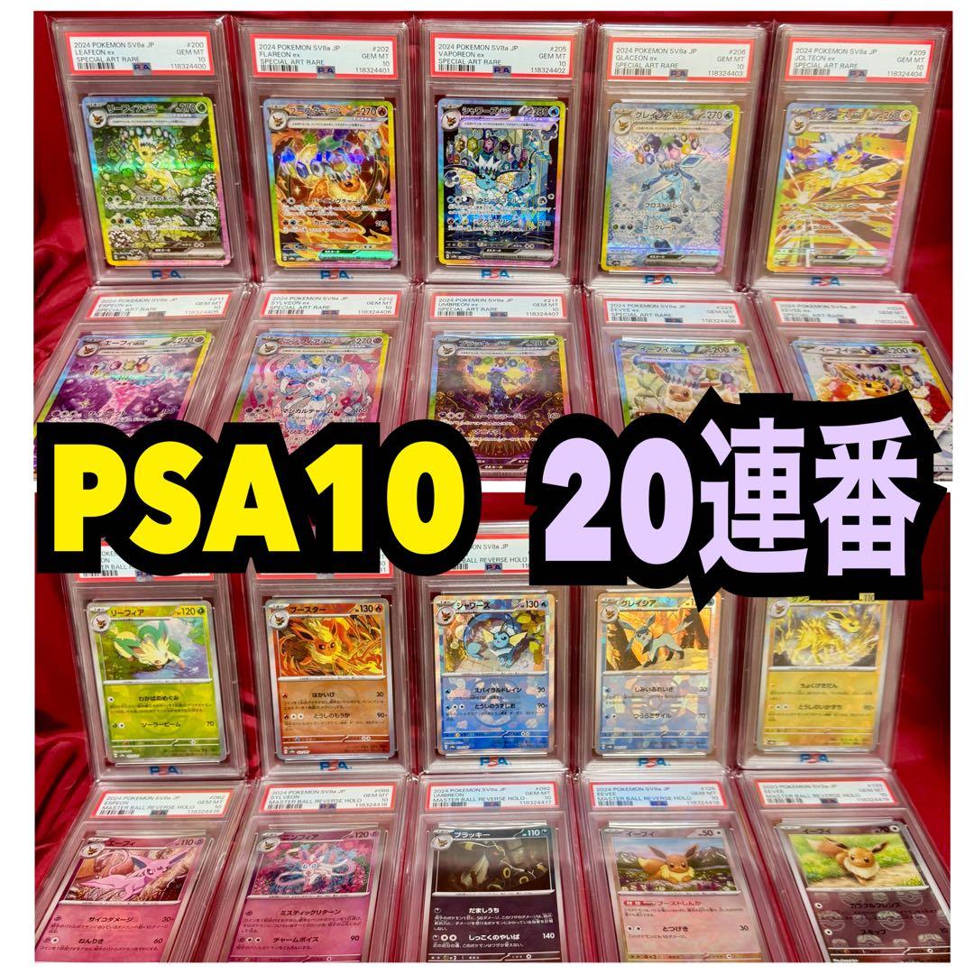 PSA10 ブラッキーex SAR マスボ連番セットテラスタルフェス