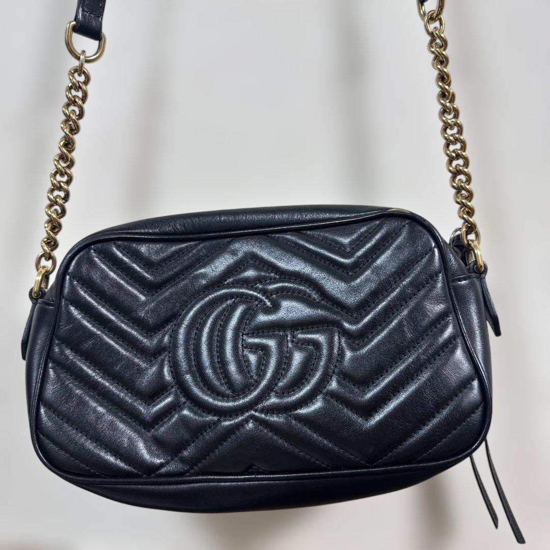 m*e様 GUCCI グッチ ショルダーバッグ GGマーモント