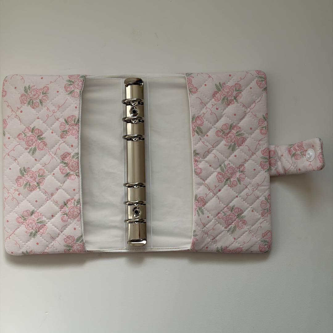 フォロワー様限定 大特価】40%オフ バインダーカバー ピンク花 A6 韓国