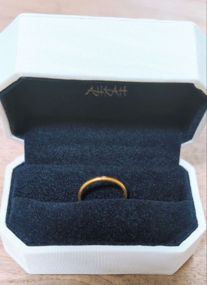 AHKAH　PEME☆NOVA RING 　K18ゴールドリング 8号