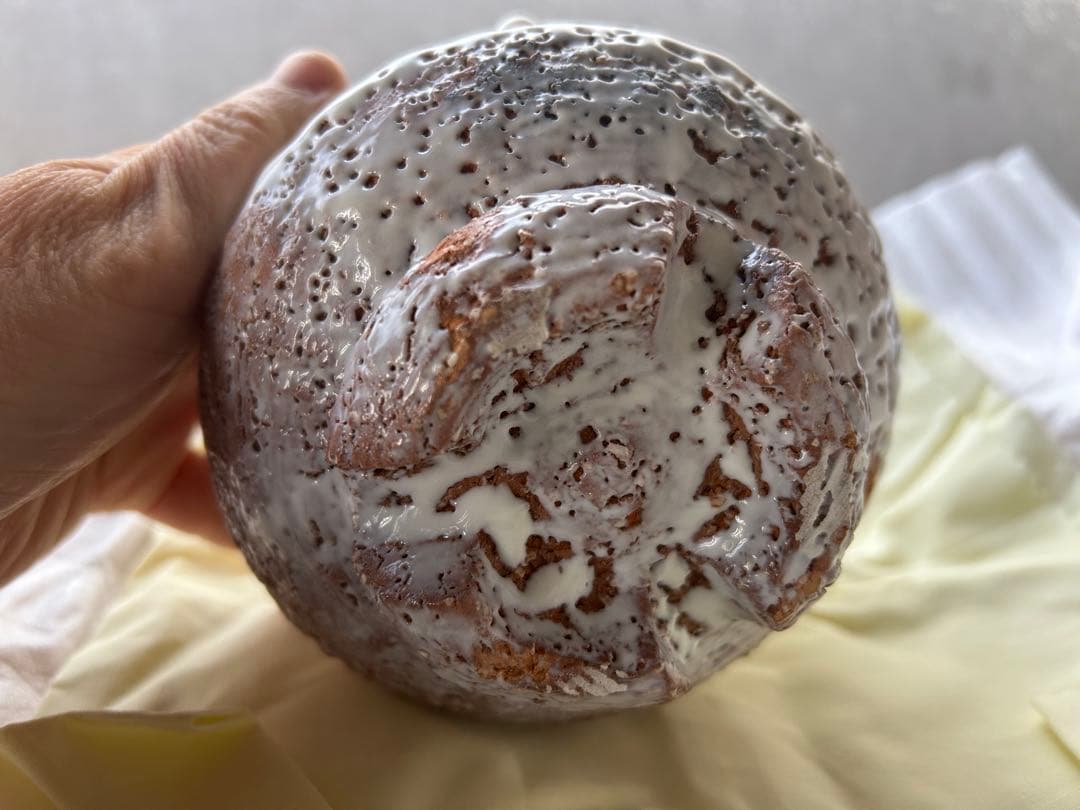 ど*読様 萩焼 北浜山 泥詩 茶碗 滴り釉薬 木箱付き