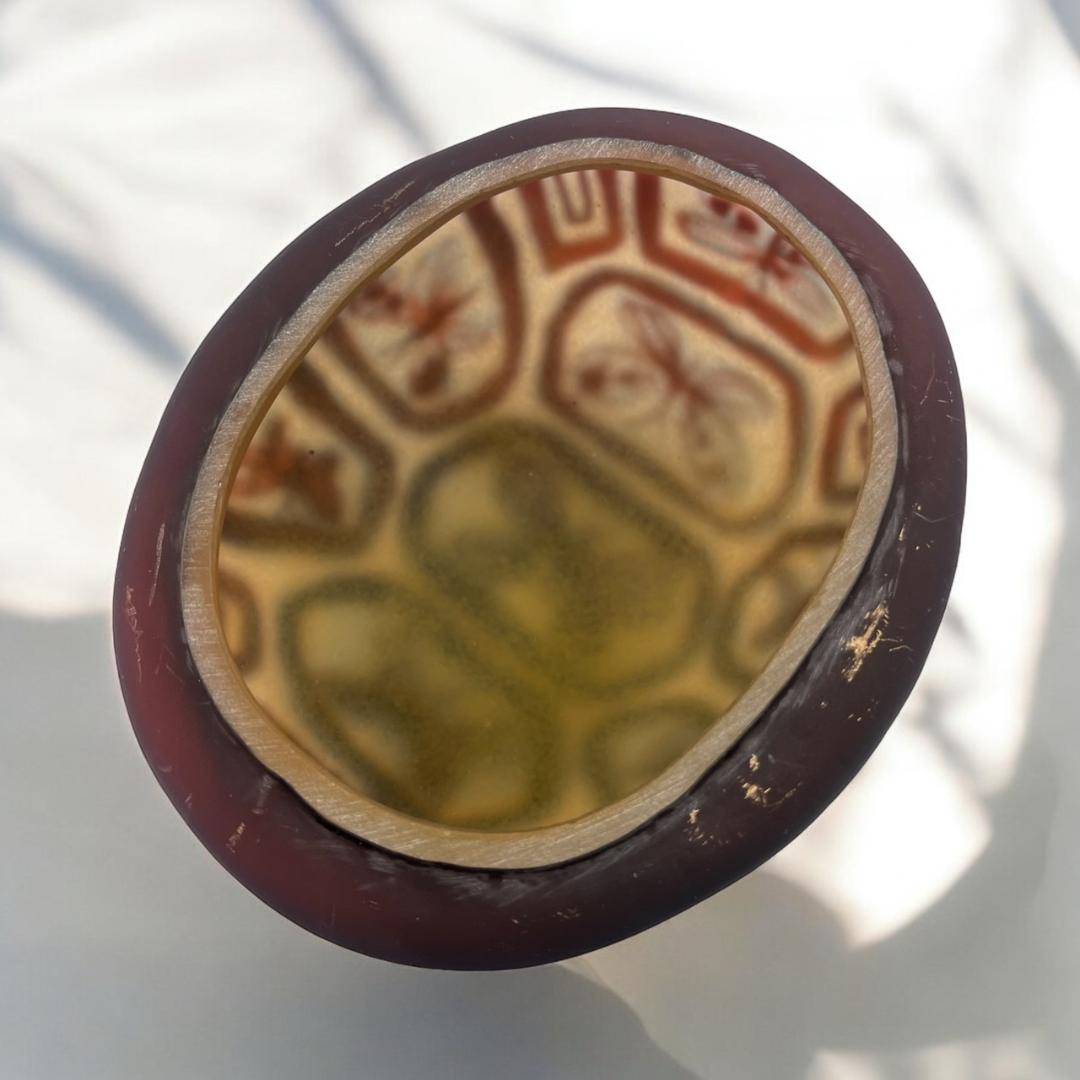 ◇証明書付◇Emile Galleエミールガレ 亀 卓上ランプ カメオ彫り