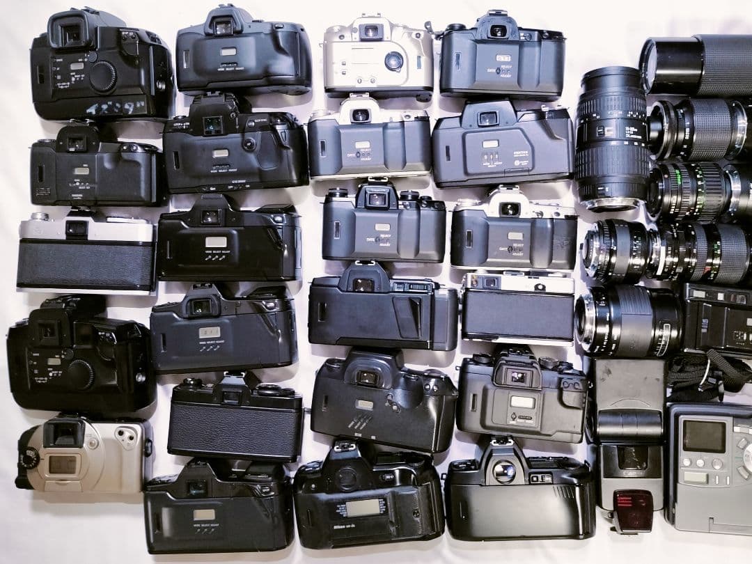 ジャンク]フィルムカメラ、レンズ他有 まとめ売り 36個 メーカー様々