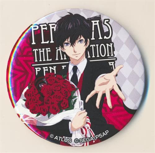 ①ペルソナ5アニメイトカフェ缶バッジ雨宮 蓮コラボ