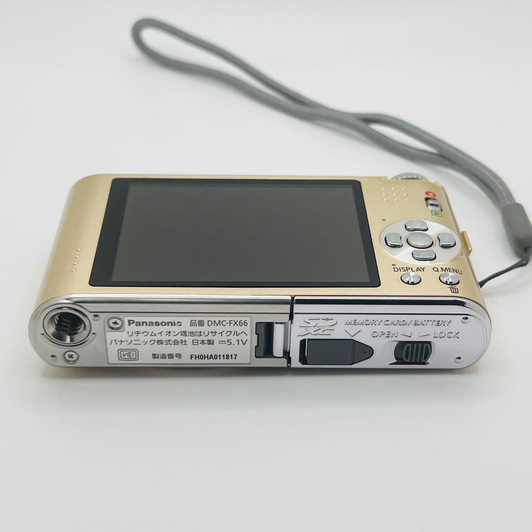 動作品】 LUMIX DMC-FX66 ゴールド コンデジ カメラ