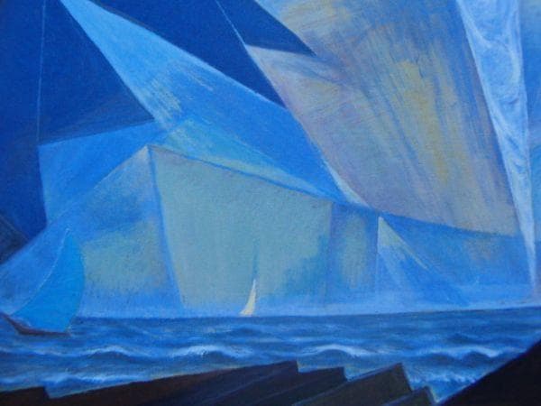 飯田 祐三 【竜巻】 希少画集画、状態良好、新品高級額装付