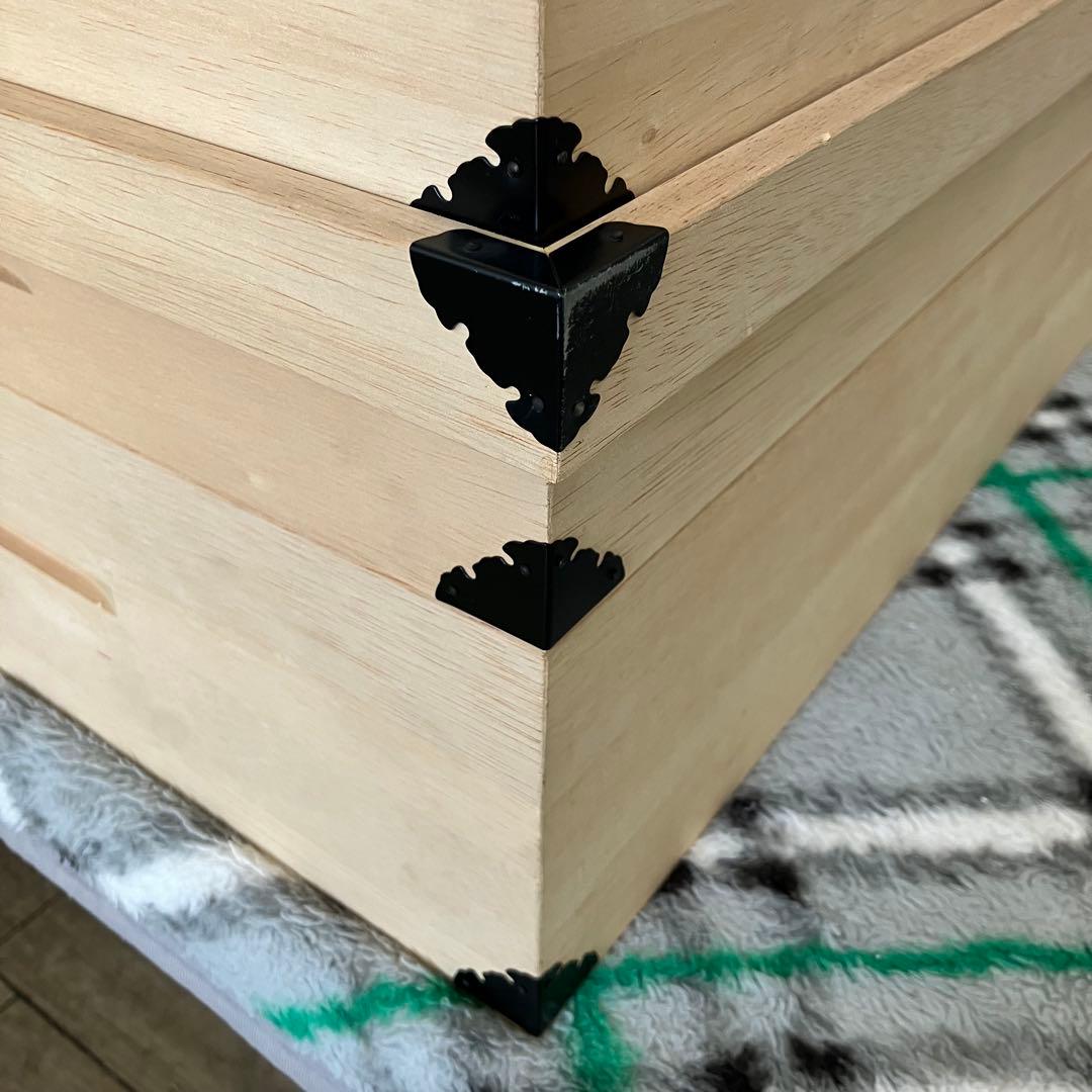 未使用ビンテージ！時代物！木製引き出し式箪笥 隠し引き出し 鍵付き