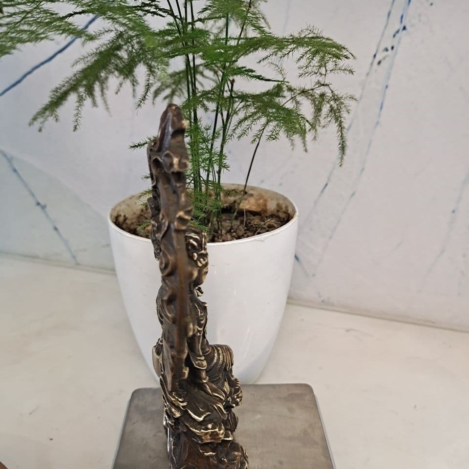 仏教美術 仏像 水月観音 小仏像 銅製 銅器