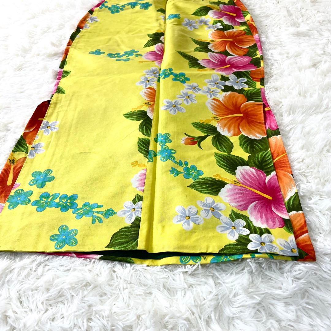 ドルチェ&ガッバーナ　花柄　スカート　レディース　イエロー　ドルガバ