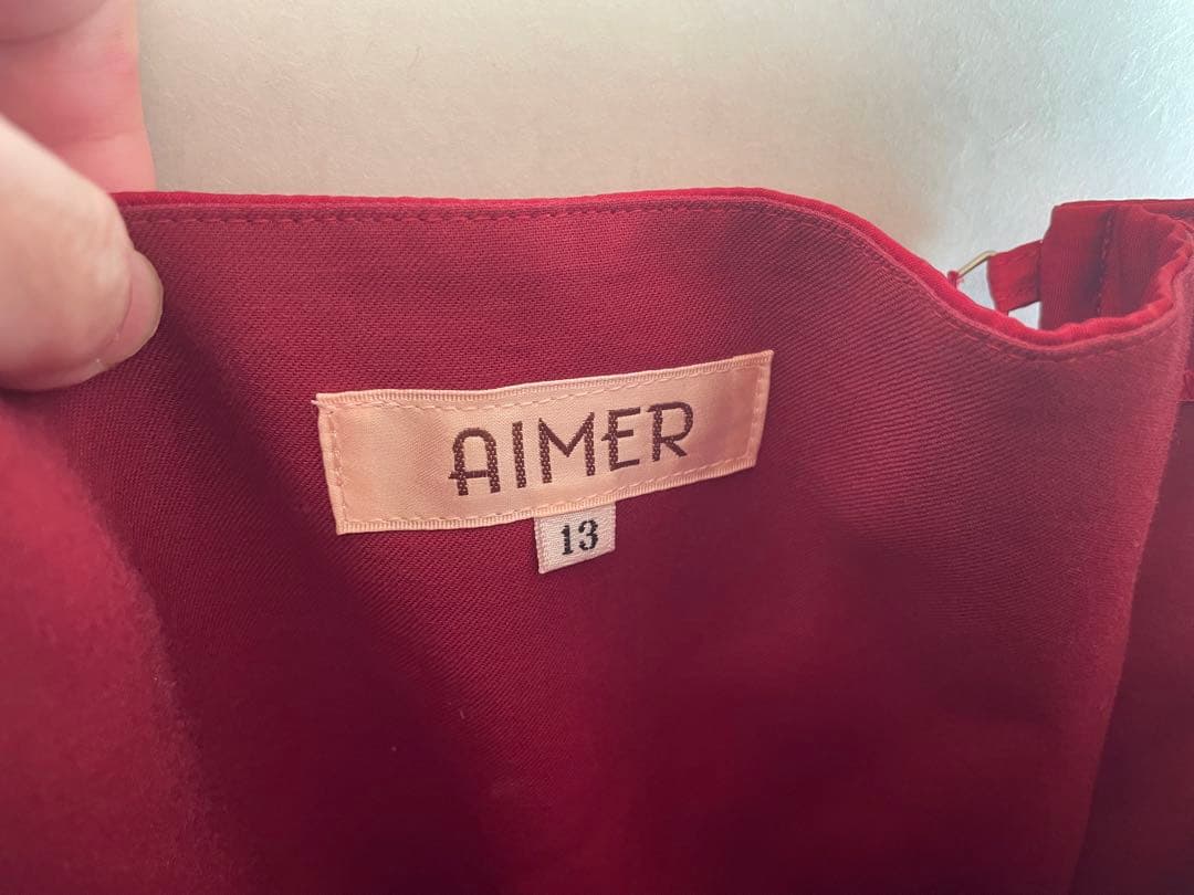 AIMER 赤 ロングドレス 13