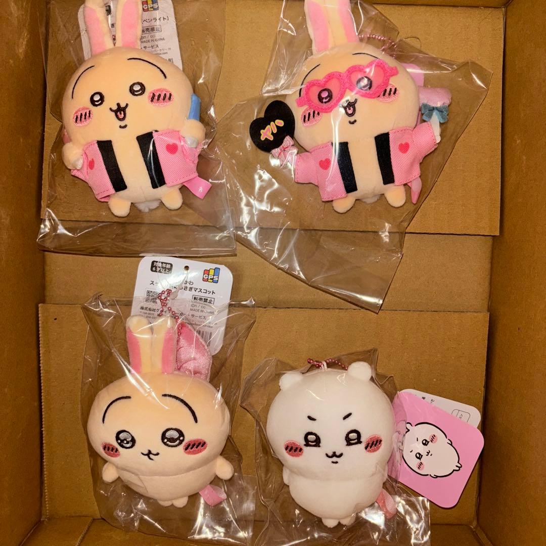ちいかわ オタ活 うさぎマスコット スッキリ目のうさぎ ムン顔ちいかわ 4点
