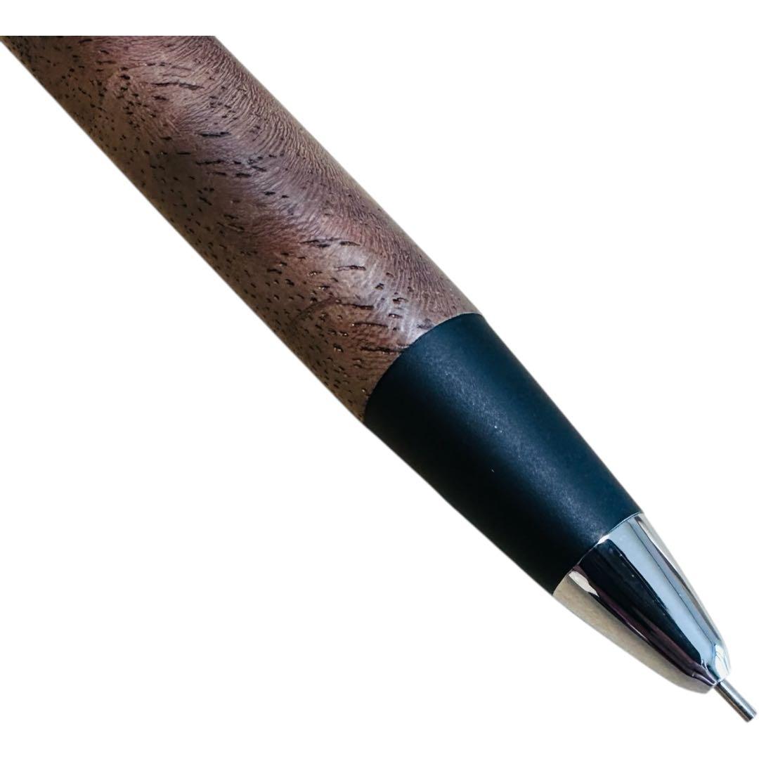 新品】野原工芸 シャーペン 胡桃 ブラックウォールナット 固定式先金