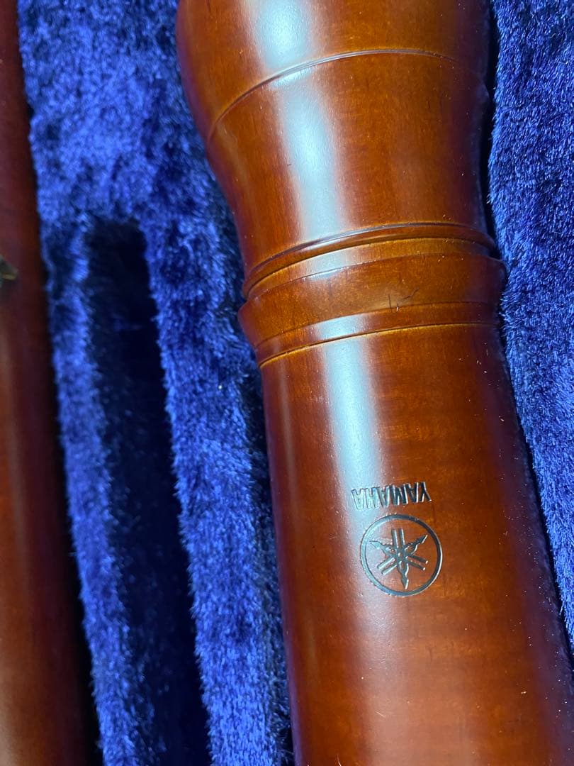 YAMAHA 木製バスリコーダー 専用ソフトケース付き