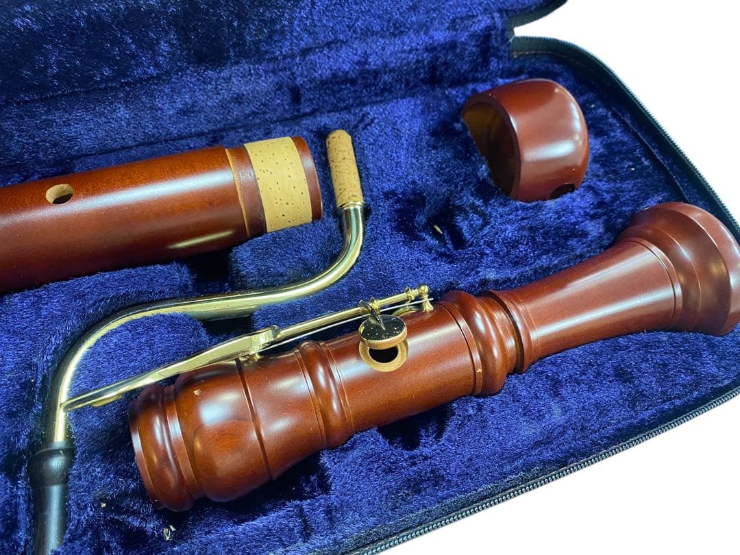 YAMAHA 木製バスリコーダー 専用ソフトケース付き