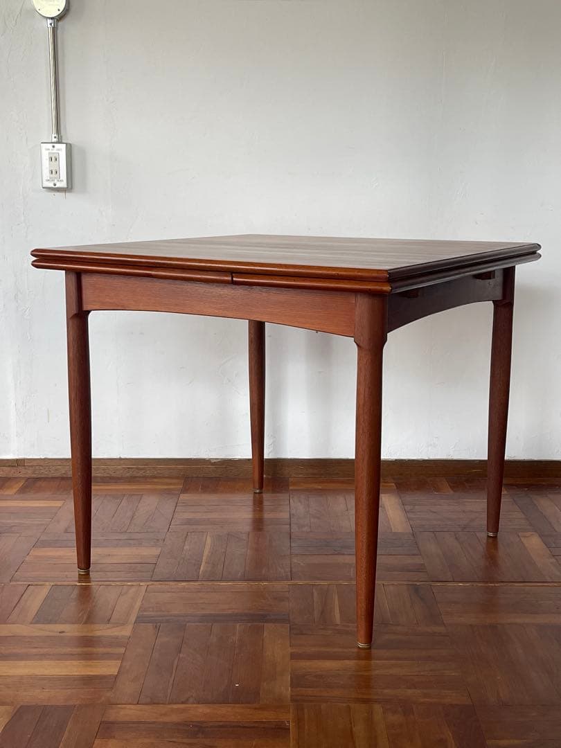 北欧 ヴィンテージ チーク エクステンション ダイニング テーブル