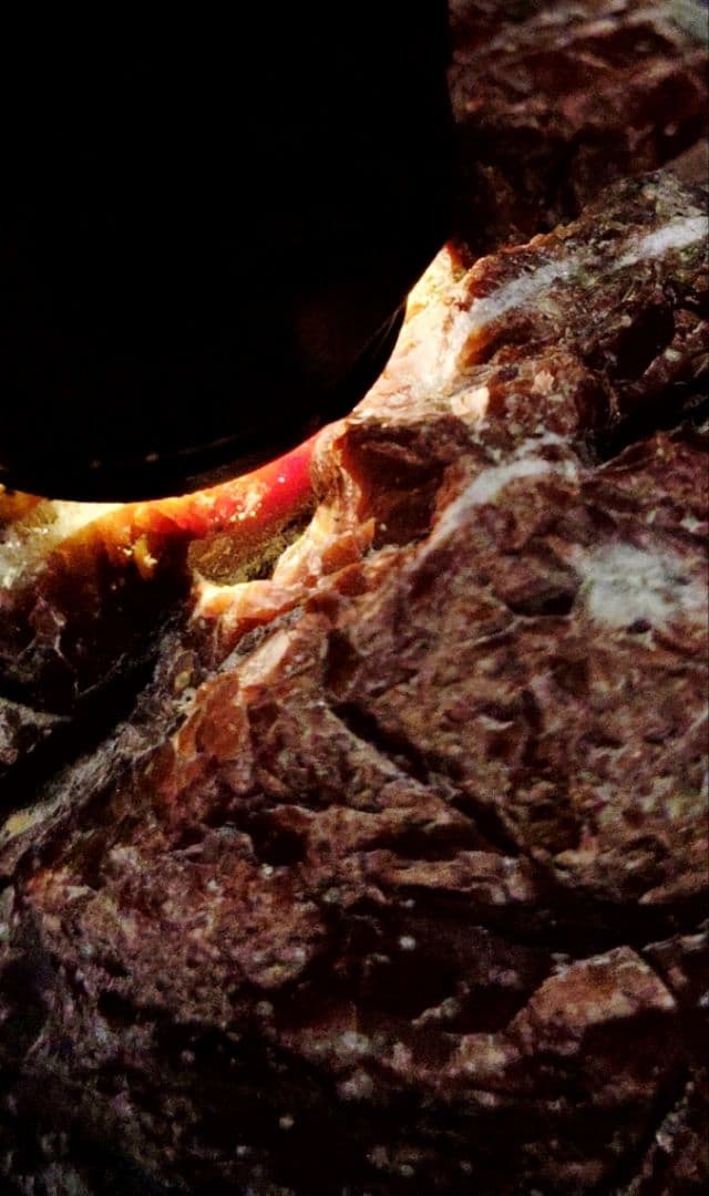 ☆赤碧玉✕緑碧玉原石☆糸魚川赤玉石【横川・転石・川ズレ・ウブ860g】