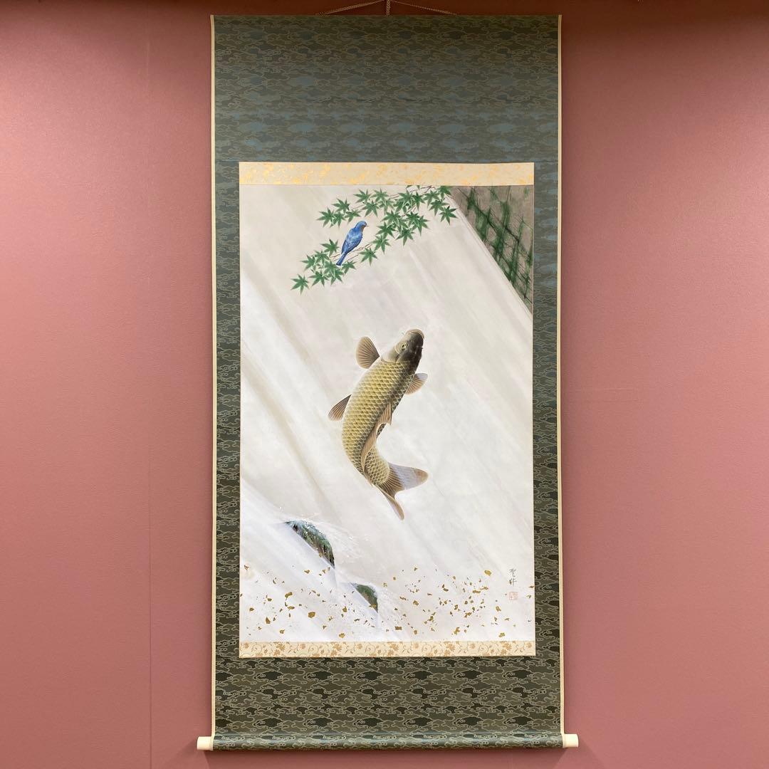 真作/柴田義董/月下秋草図/山水風月図/花鳥図/花図/名家伝来/AE-223