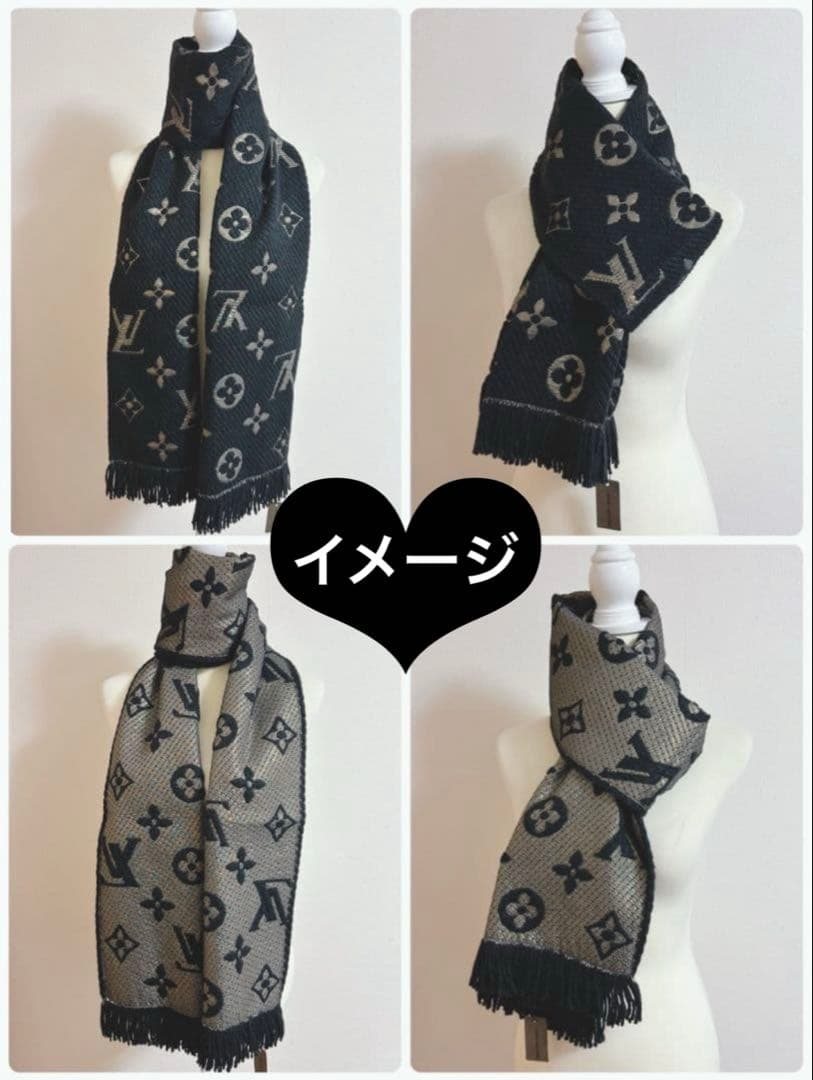 Louis Vuitton ゴールドロゴマフラー タグ付き ノベルティ - メルカリ