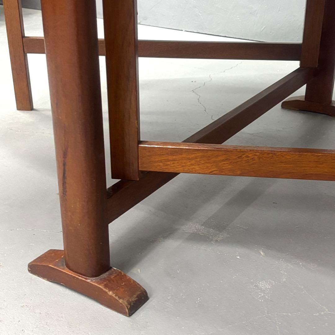 英国 ヴィンテージ チーク ゲートレッグ ドロップリーフ ダイニングテーブル