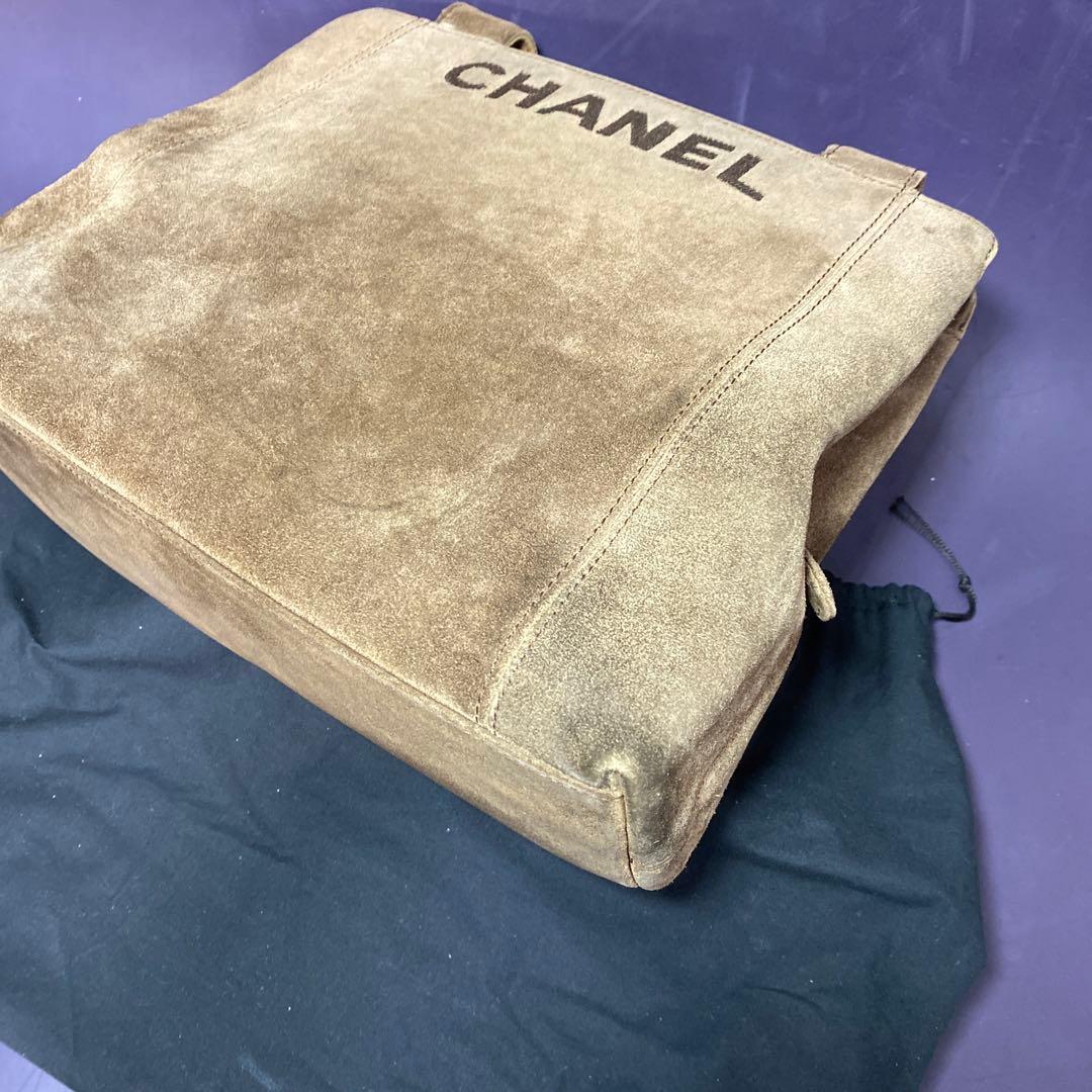 【ヴィンテージ】 CHANEL シャネル　ショルダーバック バックスキン 茶