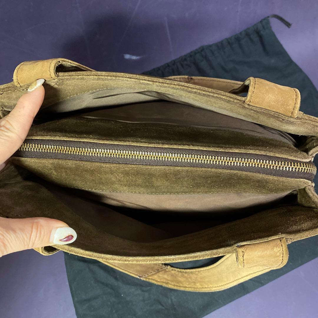 【ヴィンテージ】 CHANEL シャネル　ショルダーバック バックスキン 茶