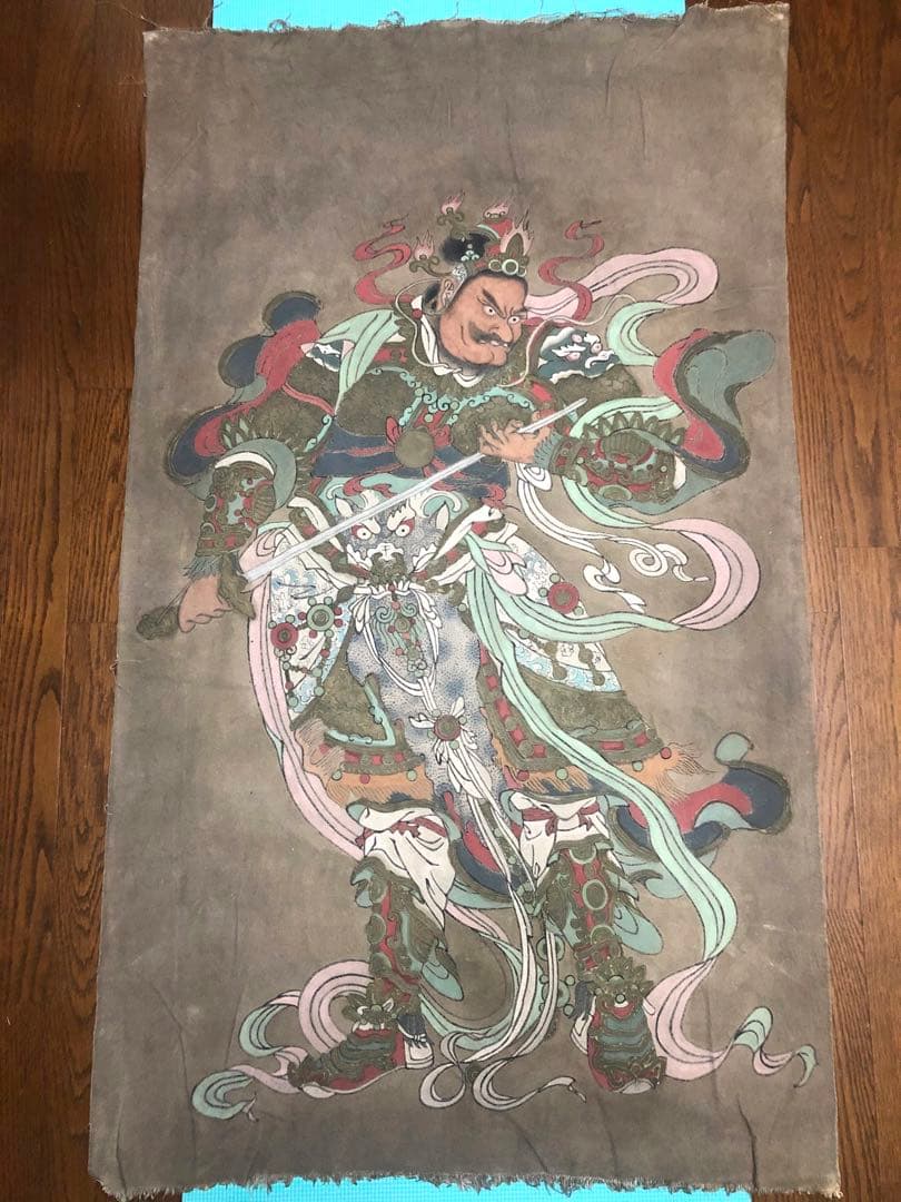 重要文化財、毗盧寺壁畫1:1再現した肉筆模写 重要文化財、