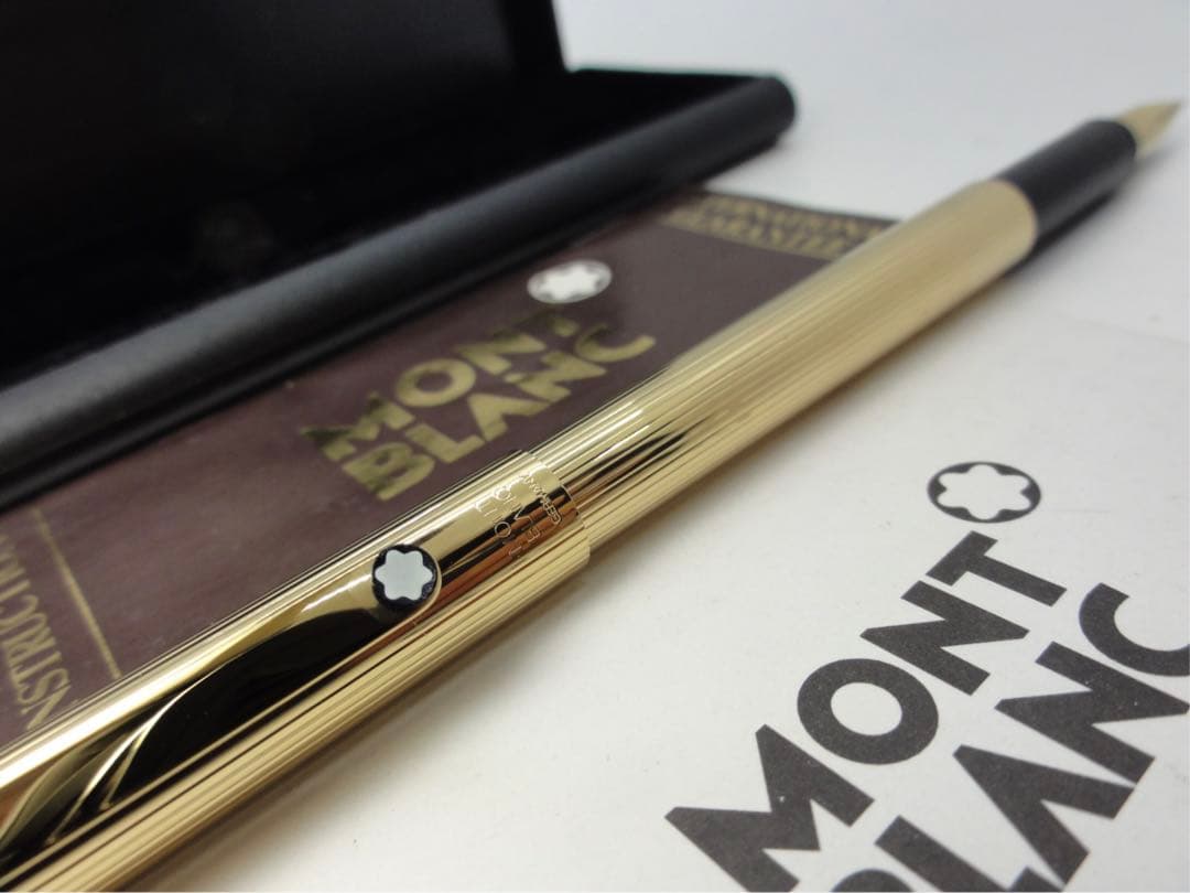 モンブラン未使用に近い品！稀少度の高い金運を呼ぶ！総金張りSライン