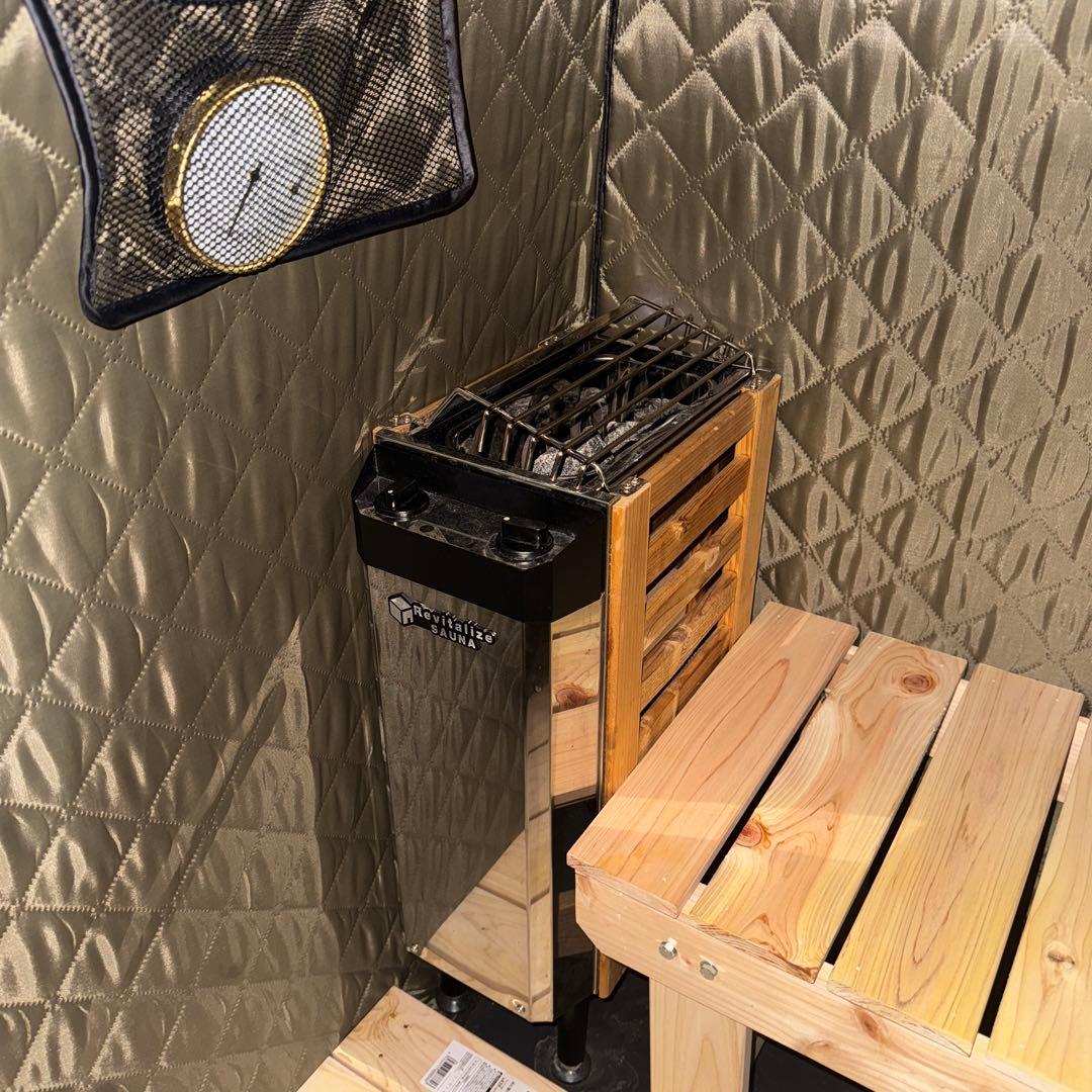 最終価格】Revitalize SAUNA「おうちDEサウナ」ベンチ付き