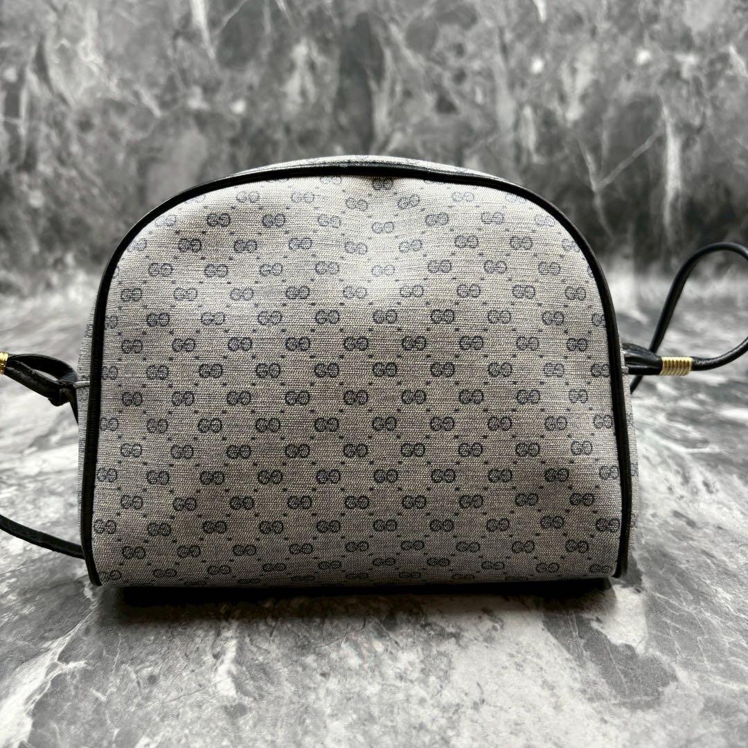 ✨美品✨GUCCI GG ショルダーバッグ ネイビー ロゴ ゴールド金具
