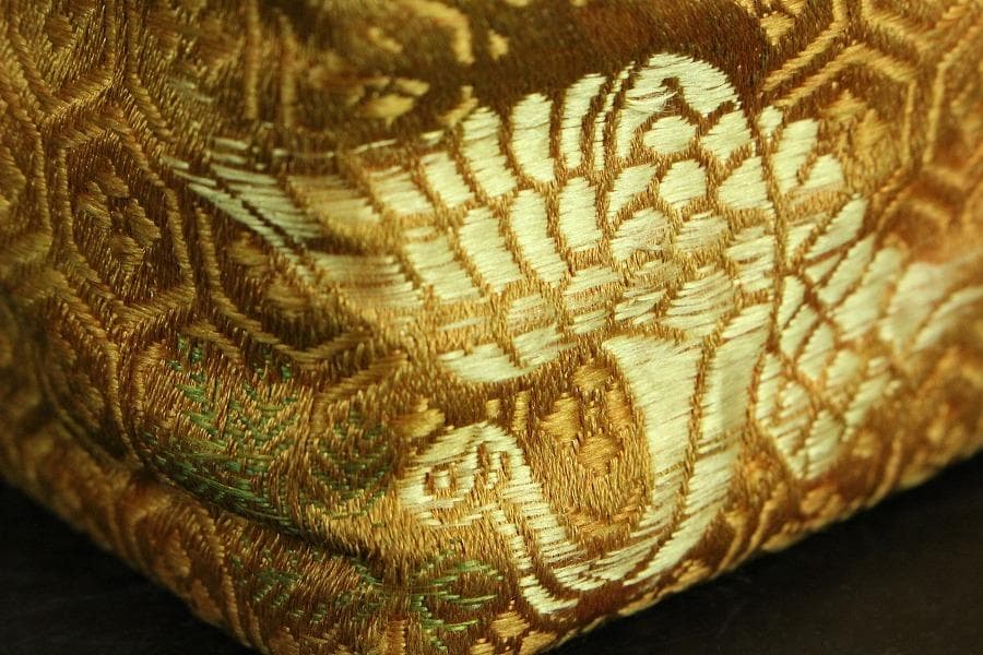 遠州流 桑 七宝透かし 黒柿 茶箱 美品 綺麗寂 時代仕服付(K-A344