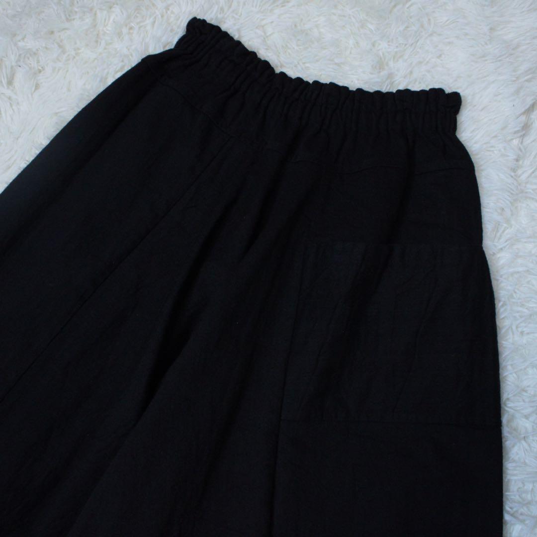 玉木新雌 tamaki niime タルンパンツ サルエル ブラック コットン