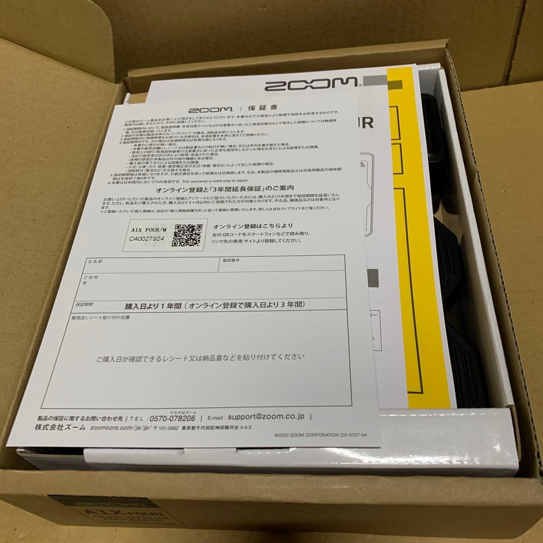 新品　ZOOM ズーム A1X FOUR アコースティック　マルチエフェクター
