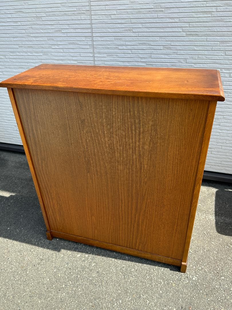 オールドカリモク ビンテージ 木製 キャビネット コロニアル 飾り棚