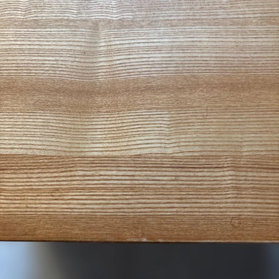 無印良品 キャビネット ガラス扉 観音開き 天然木 タモ材 脚付き 食器棚