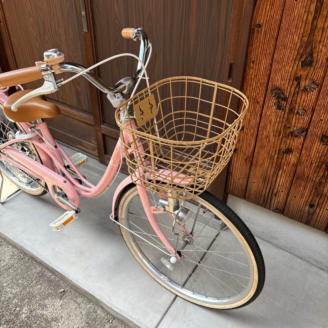 mathyou　ブリヂストン 22型 子供用自転車 リリーベル　ピンク