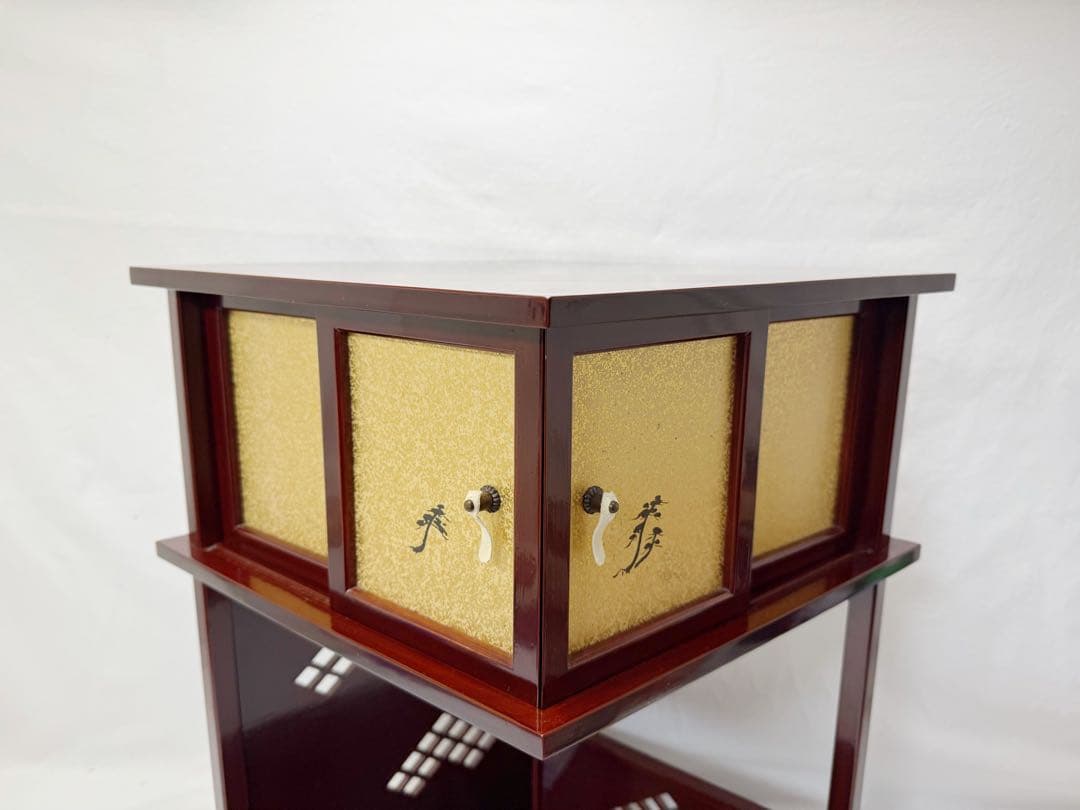 美品 茶道具 淡々斎好み 徒然棚 溜塗 組立式 元箱 - メルカリ